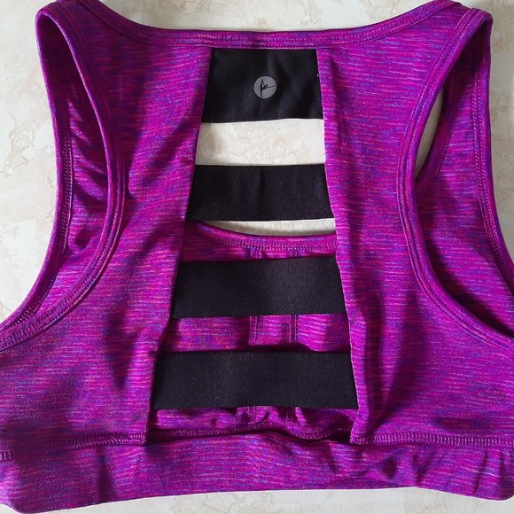 90Degrees Small Purple Sports Bra - Picture 6 of 7